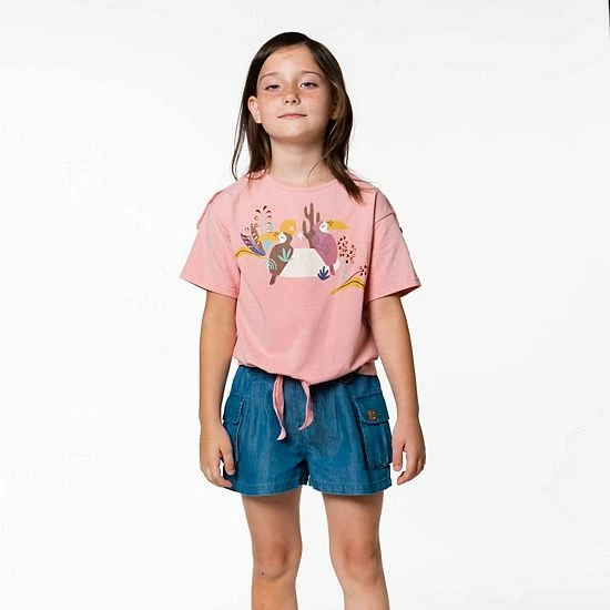 Deux Par Deux Cargo Pocket Short Blue Chambray - Image 2