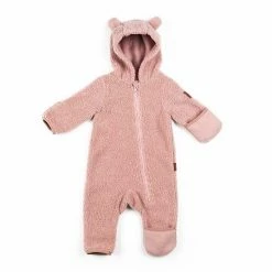 Deux Par Deux Baby Plush One Piece Pink