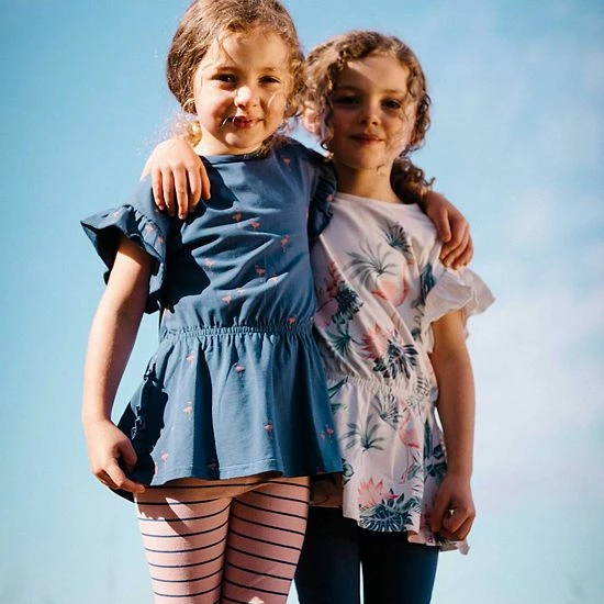 Deux Par Deux Tunic And Capri Set Off White Flamingo - Image 3