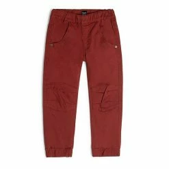 Deux Par Deux Stretch Twill Jogger Barn Red