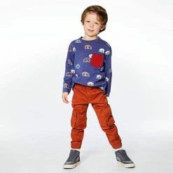 Deux Par Deux Stretch Twill Jogger Barn Red -Deux par Deux Shop unnamed file 2142