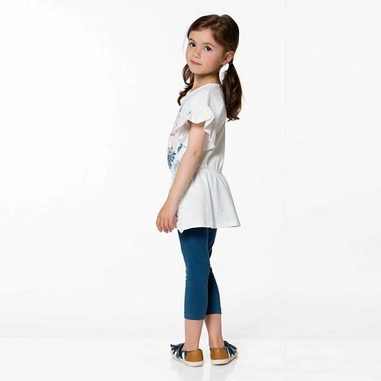 Deux Par Deux Tunic And Capri Set Off White Flamingo - Image 5