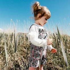 Deux Par Deux Printed Flowers Cotton Romper -Deux par Deux Shop unnamed file 2168