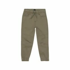 Deux Par Deux Extensible Twill Jogger Pant Khaki Green