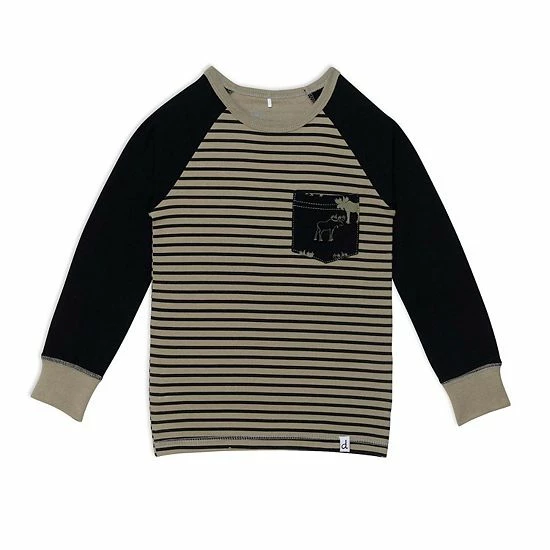 Deux Par Deux Organic Cotton Two Piece Pajama Set With Moose Print - Image 4