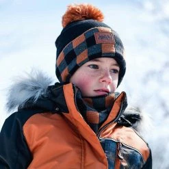 Deux Par Deux Checked Print Two Piece Snowsuit Brown And Black -Deux par Deux Shop unnamed file 335