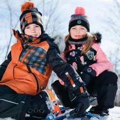 Deux Par Deux Checked Print Two Piece Snowsuit Brown And Black -Deux par Deux Shop unnamed file 337