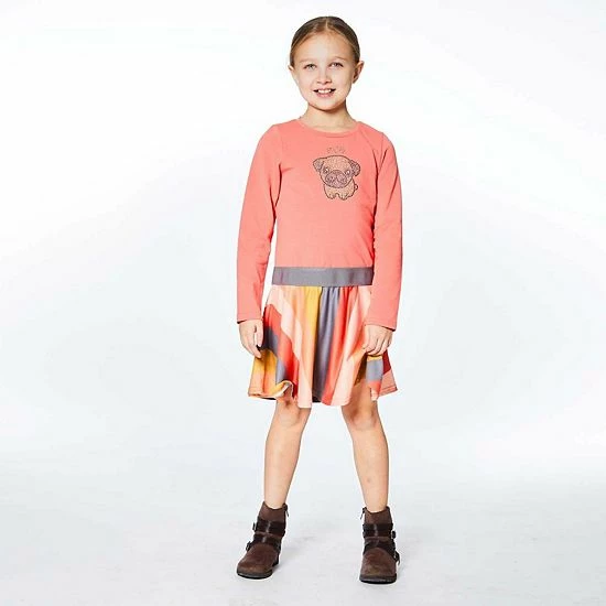 Deux Par Deux Striped Long Sleeve Dress - Image 2