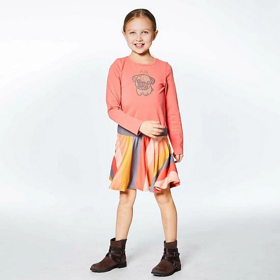 Deux Par Deux Striped Long Sleeve Dress - Image 3