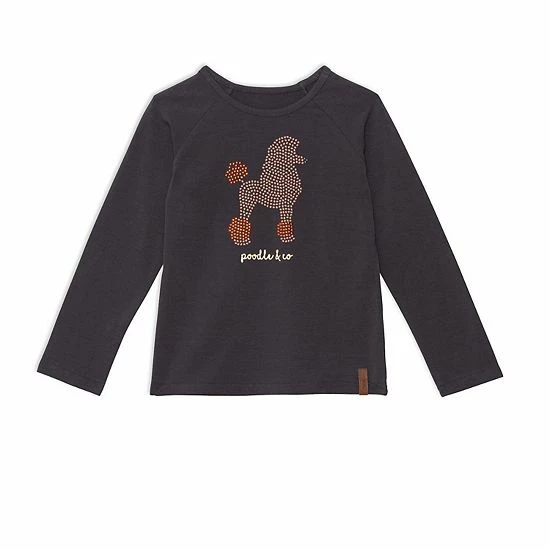 Deux Par Deux Long Raglan Sleeve Top Dark Grey With Print Deux Par Deux Long Raglan Sleeve Top Dark Grey With Print -Deux par Deux Shop unnamed file 371