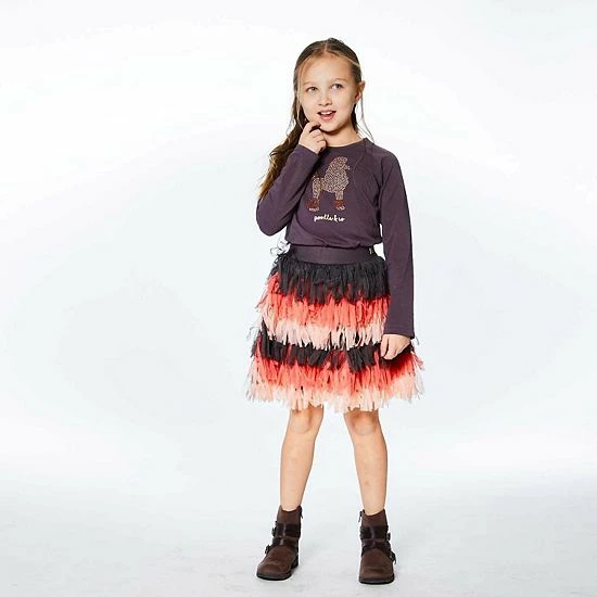 Deux Par Deux Long Raglan Sleeve Top Dark Grey With Print Deux Par Deux Long Raglan Sleeve Top Dark Grey With Print -Deux par Deux Shop unnamed file 374