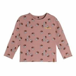 Deux Par Deux Long Sleeve Top With Printed Koalas