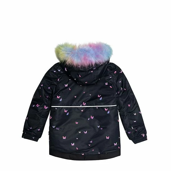 Deux Par Deux Two Piece Snowsuit Printed Butterflies And Iridescent Rainbow Print - Image 5