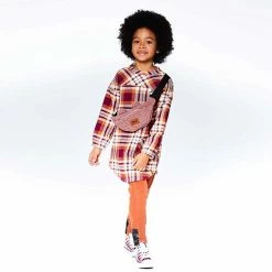 Deux Par Deux Printed Shirt Dress With Long Sleeves -Deux par Deux Shop unnamed file 436