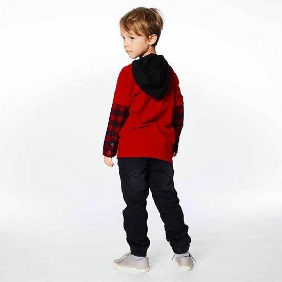 Deux Par Deux Hooded Double Sleeve Top - Image 5