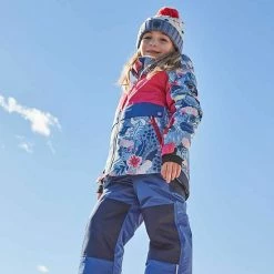 Deux Par Deux Printed Frosted Flowers Two Piece Snowsuit Navy Blue And Red -Deux par Deux Shop unnamed file 467
