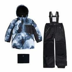 Deux Par Deux Two Piece Snowsuit Camo And Polar Bear Print