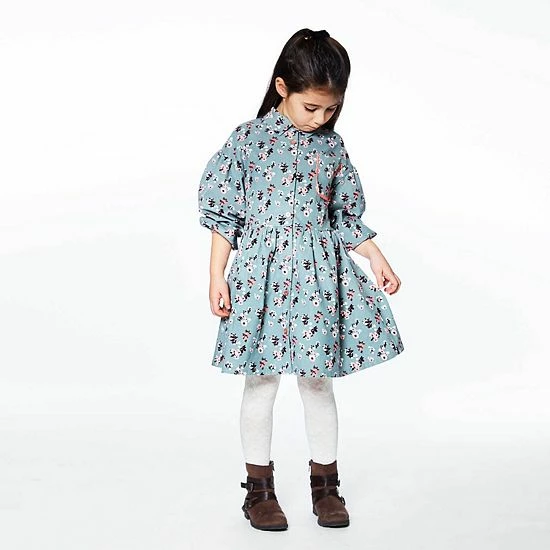 Deux Par Deux Long Sleeve Baby Corduroy Printed Dress Deux Par Deux Long Sleeve Baby Corduroy Printed Dress -Deux par Deux Shop unnamed file 508