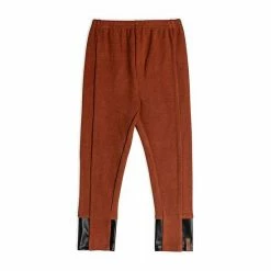 Deux Par Deux Cut And Sew Leggings Ocher