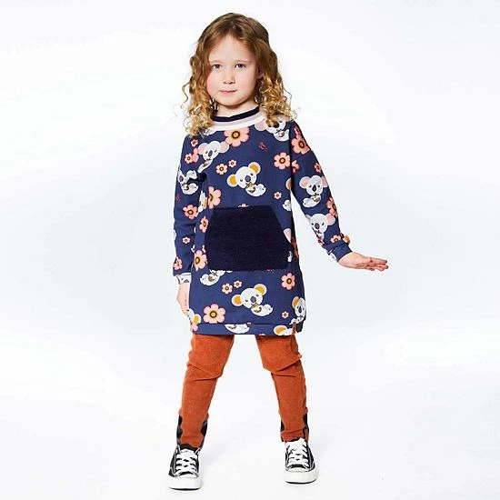 Deux Par Deux Cut And Sew Leggings Ocher - Image 2