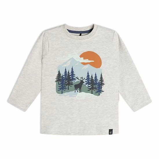 Deux Par Deux Long Sleeve Top With Nature Print