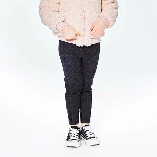 Deux Par Deux Cut And Sew Leggings Dark Heather Grey - Image 3