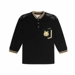 Deux Par Deux Jersey Print Top With Pocket