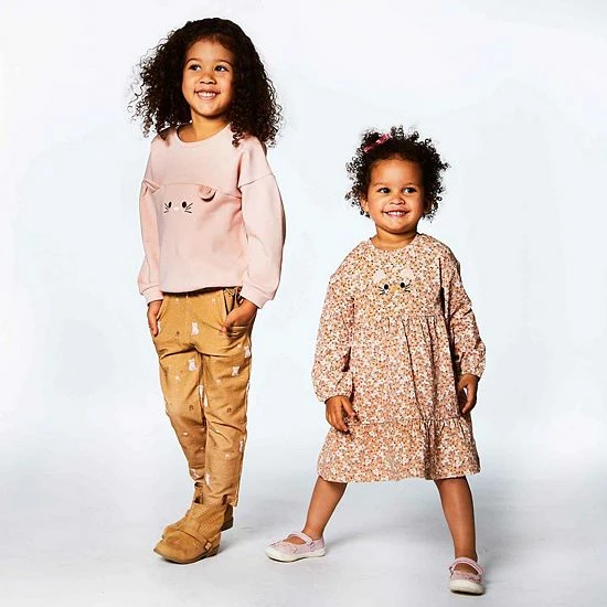 Deux Par Deux Long Sleeve Dress Printed Mini Flowers Deux Par Deux Long Sleeve Dress Printed Mini Flowers -Deux par Deux Shop unnamed file 706