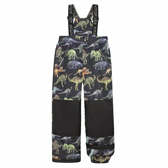Deux Par Deux Printed Dinosaurs Two Piece Snowsuit Black - Image 5
