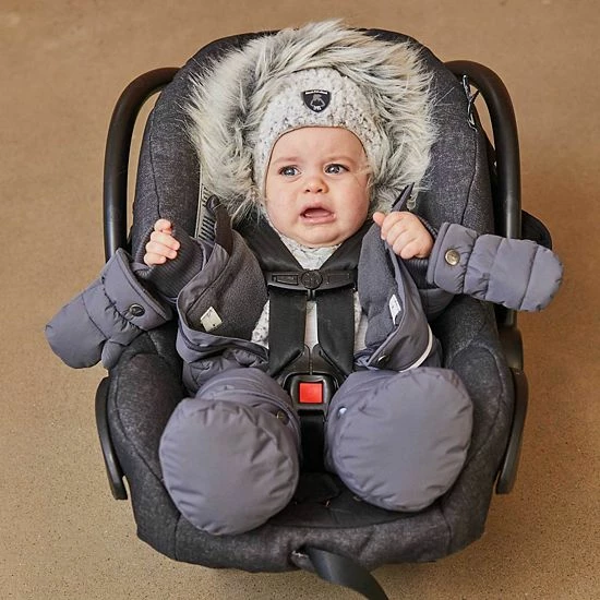 Deux Par Deux One Piece Baby Snowsuit Red Violet - Image 3