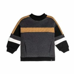 Deux Par Deux Colorblock Fleece Top