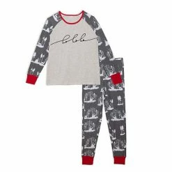 Deux Par Deux Organic Cotton Christmas Family Two Piece Printed Pajama Set For Mom