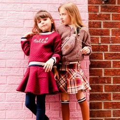 Deux Par Deux Long Sleeve Quilted Crop Top -Deux par Deux Shop unnamed file 794