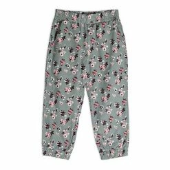 Deux Par Deux Printed Flowers Corduroy Pant