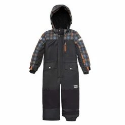 Deux Par Deux One Piece Snowsuit Checked Print