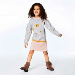 Deux Par Deux Sweater Knit Long Sleeve Dress With Jacquard Cats 5 Deux Par Deux Sweater Knit Long Sleeve Dress With Jacquard Cats -Deux par Deux Shop unnamed file 852