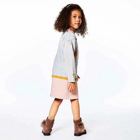 Deux Par Deux Sweater Knit Long Sleeve Dress With Jacquard Cats Deux Par Deux Sweater Knit Long Sleeve Dress With Jacquard Cats -Deux par Deux Shop unnamed file 853