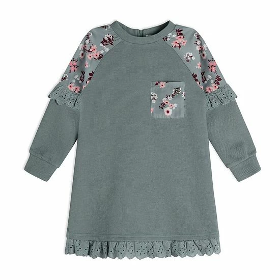 Deux Par Deux Raglan Long Sleeve Dress With Frill Deux Par Deux Raglan Long Sleeve Dress With Frill -Deux par Deux Shop unnamed file 857