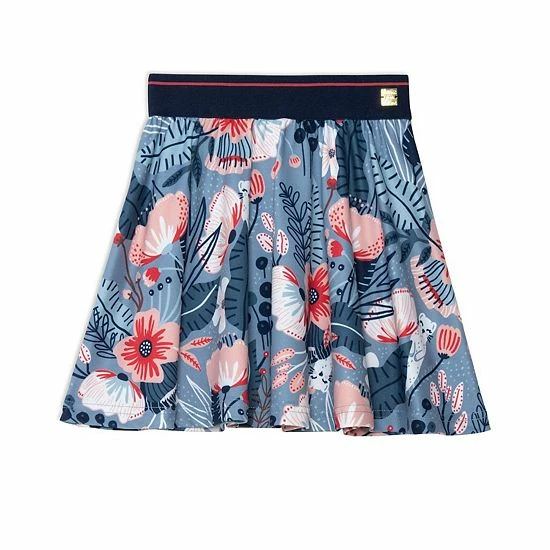 Deux Par Deux Printed Weasels Flared Skirt