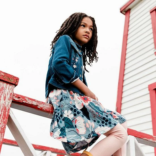 Deux Par Deux Printed Weasels Flared Skirt - Image 2