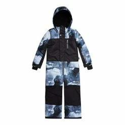 Deux Par Deux One Piece Snowsuit Polar Bear Print And Camo