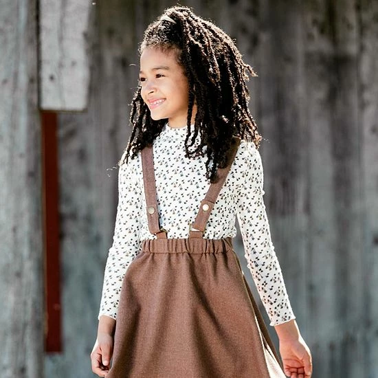 Deux Par Deux Mock Neck Long Sleeve Rib Top - Image 3