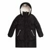 Deux Par Deux Puffy Long Coat Black