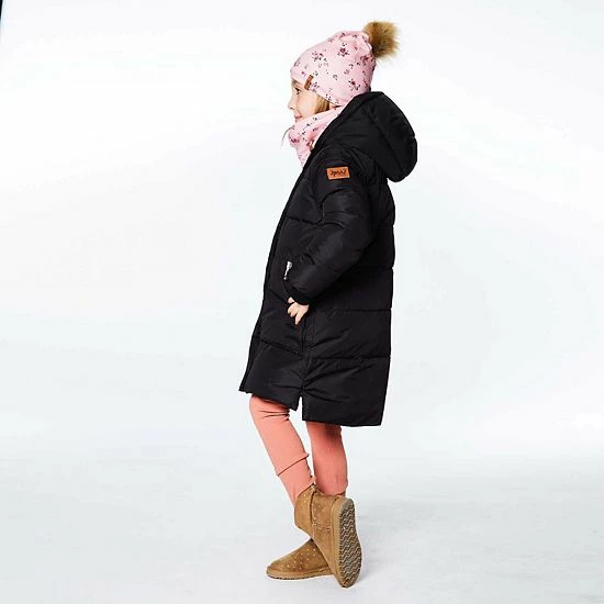 Deux Par Deux Puffy Long Coat Black - Image 4