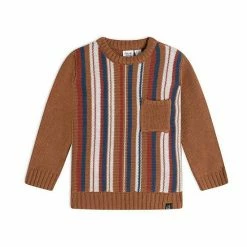 Deux Par Deux Striped Knitted Sweater
