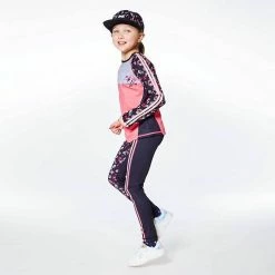 Deux Par Deux Athletic Long Sleeve Raglan Top With Printed Flowers -Deux par Deux Shop unnamed file 965