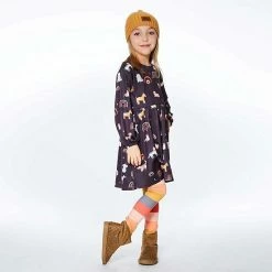 Deux Par Deux Printed Poodles Long Sleeve Dress -Deux par Deux Shop unnamed file 977